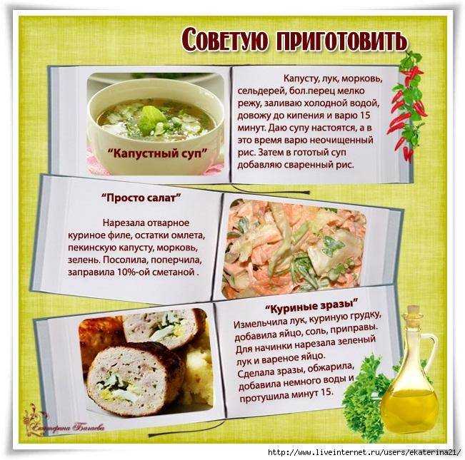 Здоровое питание рецепты на каждый день с фото