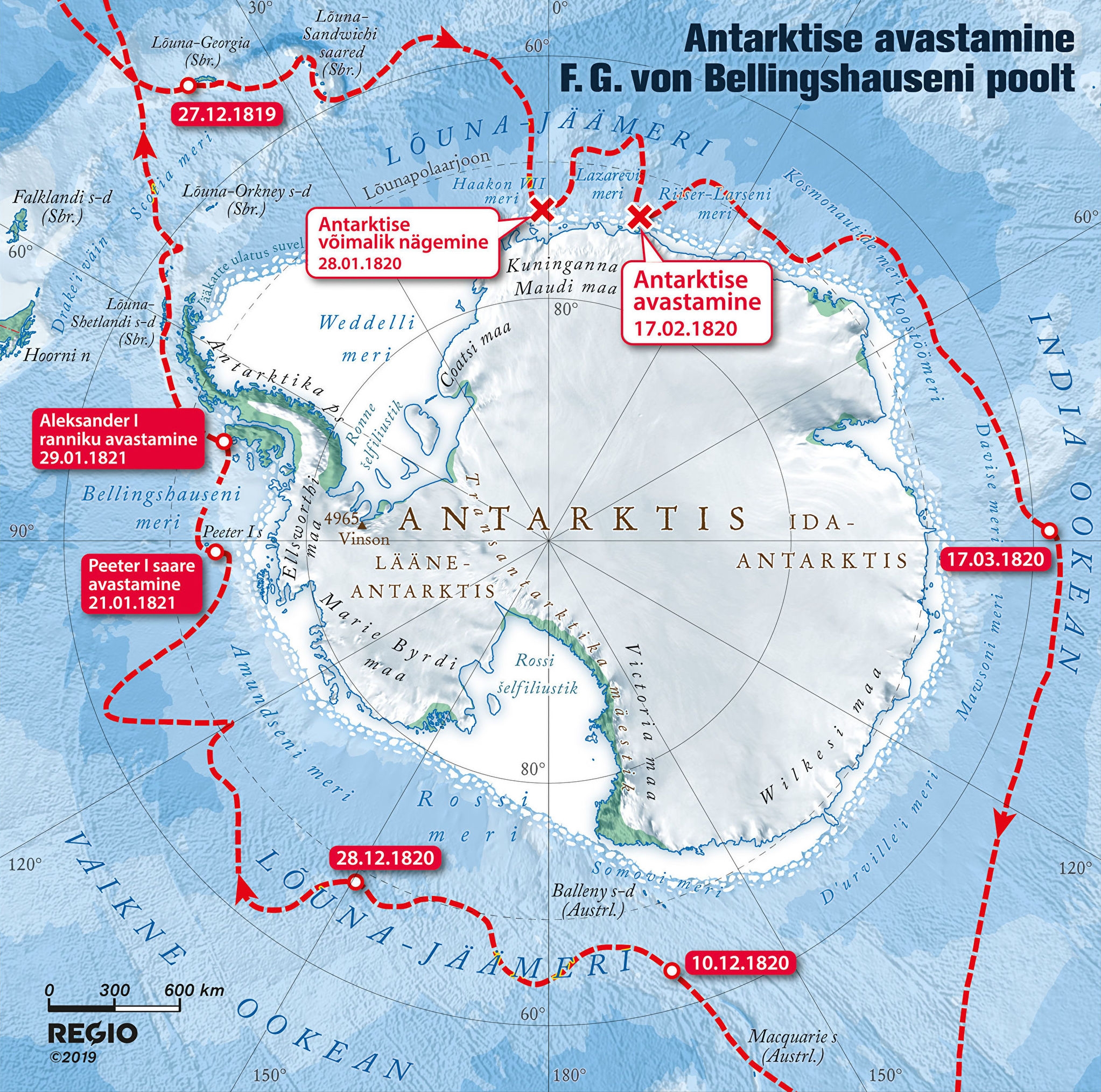 Крайняя точка антарктиды на карте. Экспедиция Лазарева и Беллинсгаузена в Антарктиду. Маршрут экспедиции Беллинсгаузена Антарктида. Маршруты экспедиций Беллинсгаузена и Лазарева Антарктида. Путь открытие Антарктиды Лазарева и Беллинсгаузена.