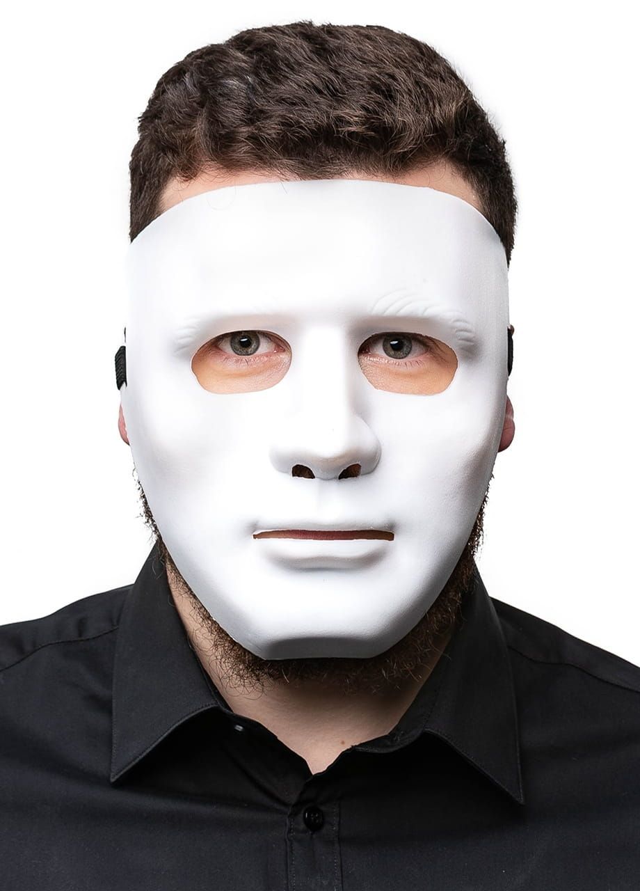 Какие маски будут сегодня. Маска Кабуки, белая. Маска белое лицо. Маска для лица мужская. Маска для скрытия лица.